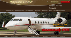 Desktop Screenshot of airplanes.info